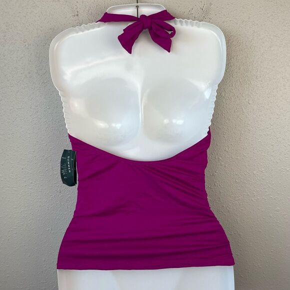 NWT Lauren Ralph Lauren Tankini Top Size 8 - Picture 4 of 6